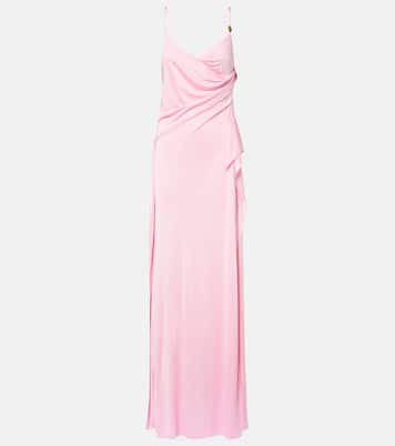 Medusa gathered jersey gown  | Versace