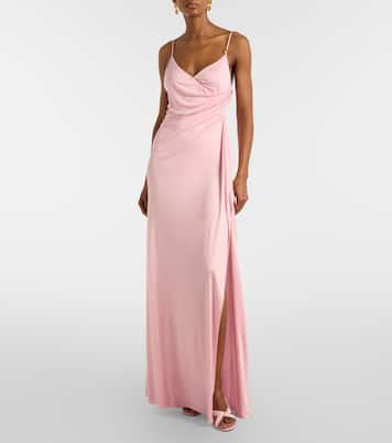 Medusa gathered jersey gown  | Versace