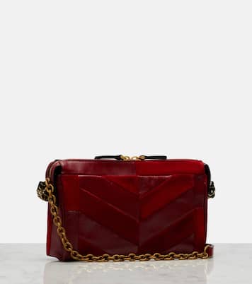 Panthea Small suede and leather crossbody bag | Valentino Garavani