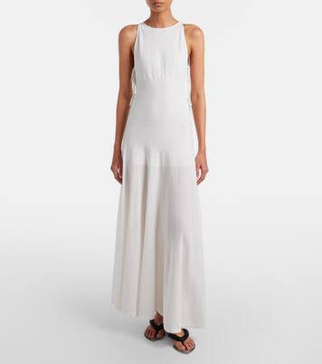Maxikleid aus Baumwoll-Crêpe | Alaïa