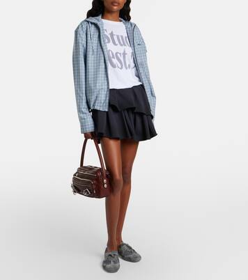 Cotton-blend miniskirt | Acne Studios