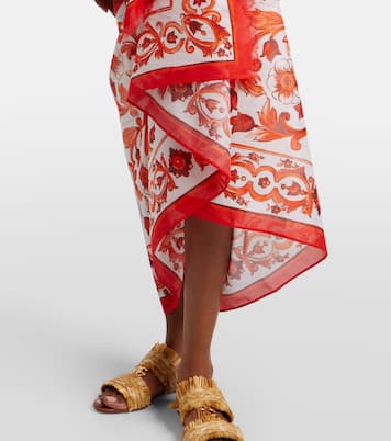 Majolica cotton beach cover-up | Dolce&Gabbana