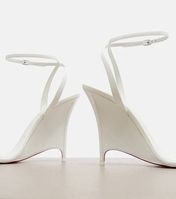 Sandalias con cuña Miss Z de charol | Christian Louboutin