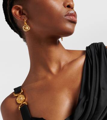 Ohrringe Greca and Medusa mit Kristallen | Versace