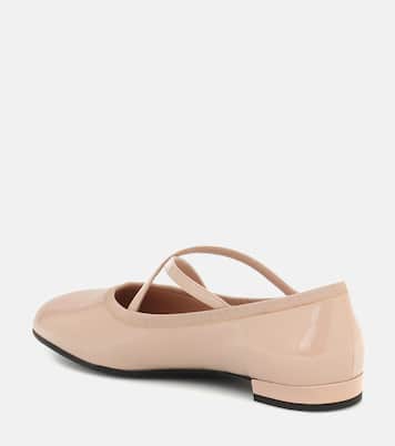 Ballerinas aus Lackleder | Miu Miu