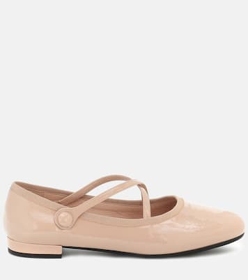 Ballerinas aus Lackleder | Miu Miu