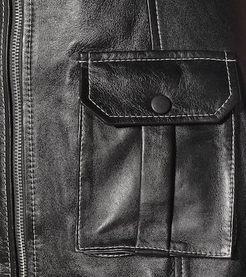 Robe midi en cuir | Ganni