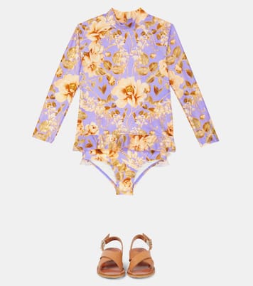 Rosa floral rashguard | Zimmermann Kids