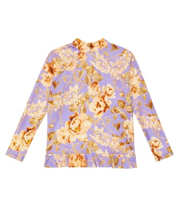 Rosa floral rashguard | Zimmermann Kids