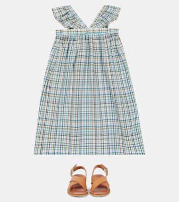Robe Eleana en coton à carreaux | Bonpoint