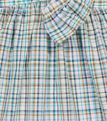 Robe Eleana en coton à carreaux | Bonpoint