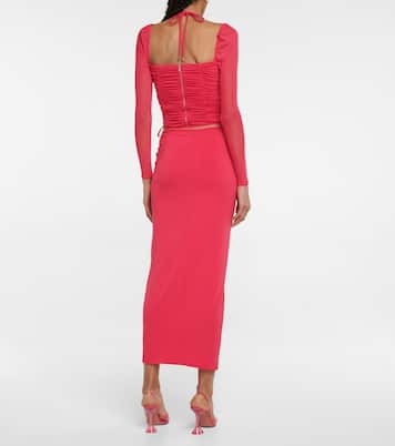 Midirock aus Jersey | Self-Portrait