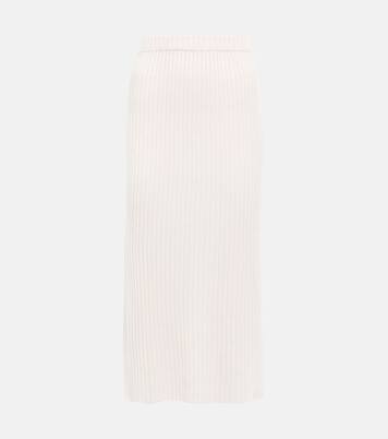 Ribbed-knit cashmere skirt | Jardin des Orangers