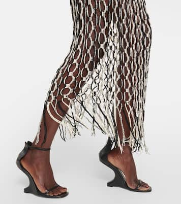 Maxirock aus Häkelstrick | Dion Lee