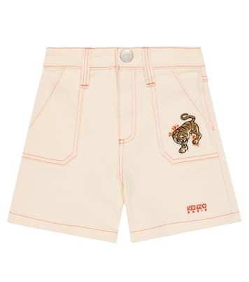 Embroidered denim shorts | Kenzo Kids