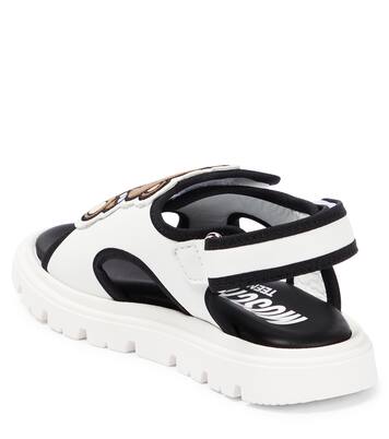 Logo leather sandals | Moschino Kids