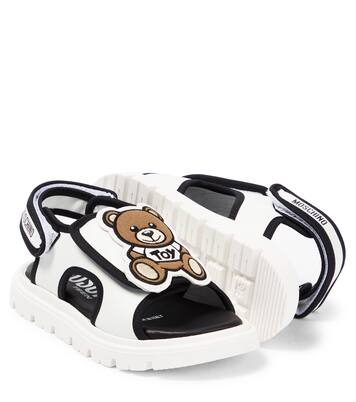 Logo leather sandals | Moschino Kids