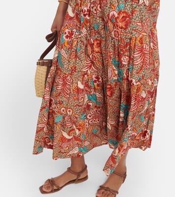 Robe midi Olina imprimée en coton | Ulla Johnson