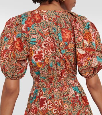 Robe midi Olina imprimée en coton | Ulla Johnson