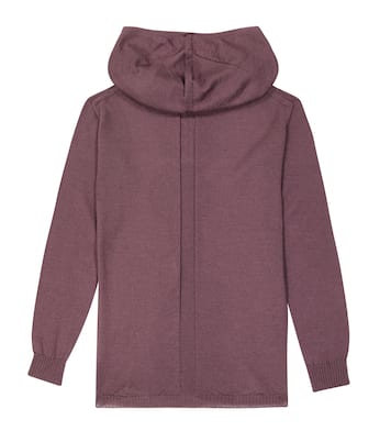 Felpa in lana vergine con cappuccio | Rick Owens Kids