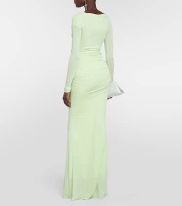 Verzierte Off-Shoulder-Robe | Blumarine