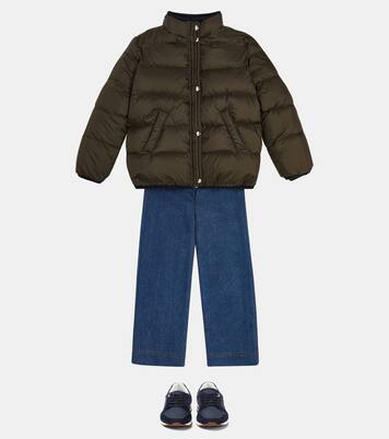 My Wind suede-trimmed sneakers | Loro Piana Kids