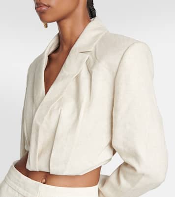 La Veste Bahia Courte cropped blazer | Jacquemus