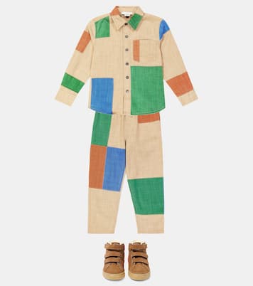 Patchwork cotton jersey sweatpants | Stella McCartney Kids