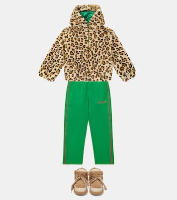 Faux shearling-trimmed boots | Monnalisa