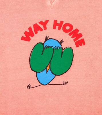 Printed cotton jersey sweatshirt | Jellymallow