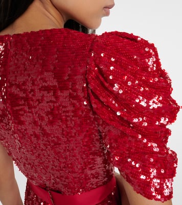 Asymmetric sequined midi dress | Erdem