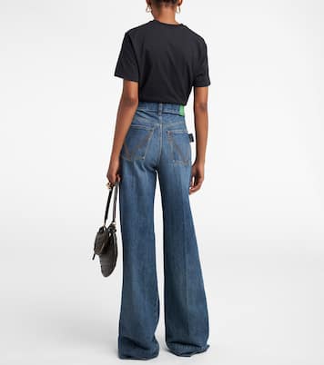 Jeans anchos de tiro alto | Bottega Veneta
