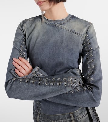 Printed cotton-blend minidress | Acne Studios