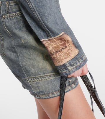 Printed cotton-blend minidress | Acne Studios