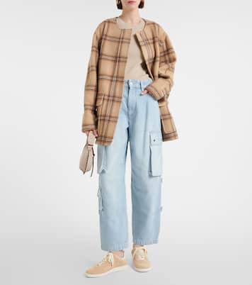 Sneakers Bryce aus Veloursleder mit Leder | Isabel Marant