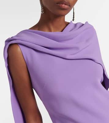 Robe longue en soie mélangée | Oscar de la Renta