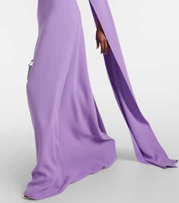 Robe longue en soie mélangée | Oscar de la Renta