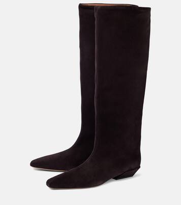 Bottes Bettina 25 en daim | Paris Texas