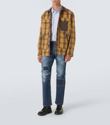 Distressed straight jeans | Junya Watanabe