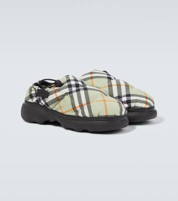 Burberry Check quilted mules | Burberry