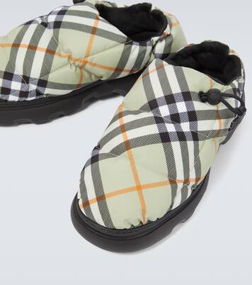 Burberry Check quilted mules | Burberry