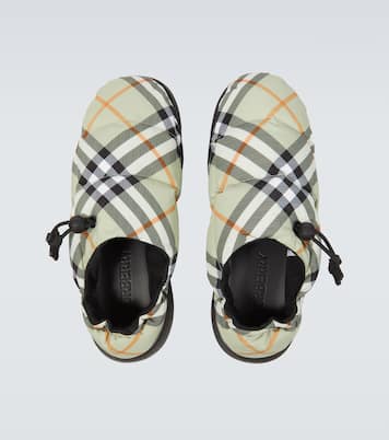 Burberry Check quilted mules | Burberry