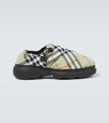 Burberry Check quilted mules | Burberry