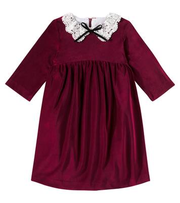Antonella cotton velvet dress | La Coqueta