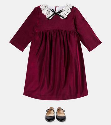 Antonella cotton velvet dress | La Coqueta
