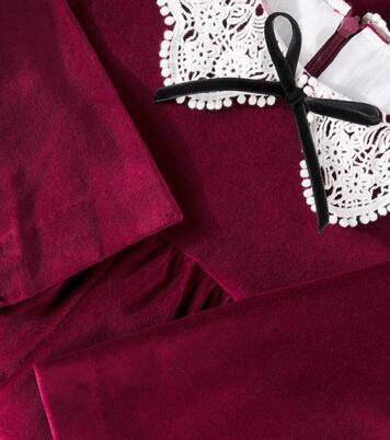 Antonella cotton velvet dress | La Coqueta