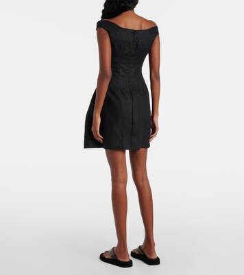 Robe Olmeto en lin à encolure bardot | Faithfull