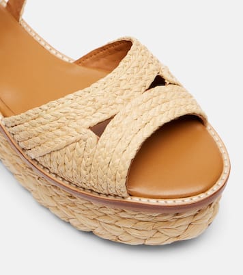 Sandales à plateforme Arty en raphia | Clergerie