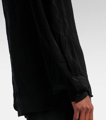 Tie-neck crêpe blouse | Balenciaga