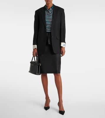 Blazer aus Mohair und Wolle | Prada